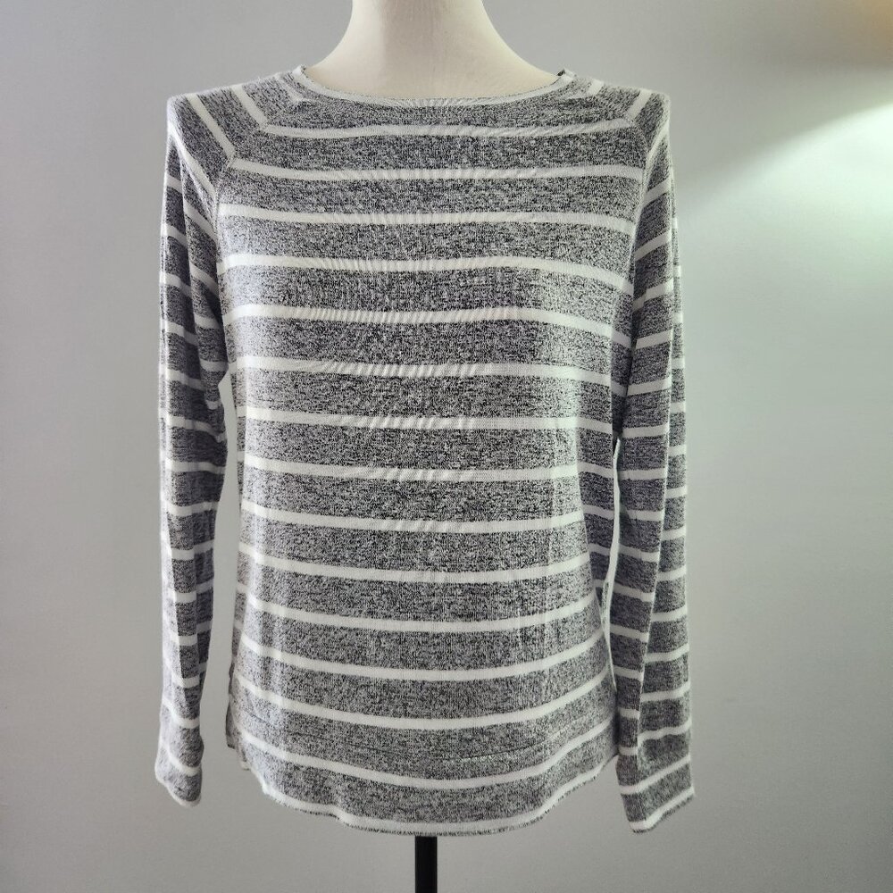 Mix by 41 Hawthorn grey and white stripe sweater - Size M